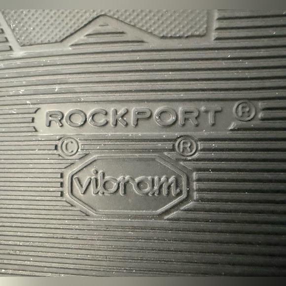 Men’s Rockport Black DresSport Leather Oxford Vibram Dress Shoes Size 10W - Picture 5 of 6